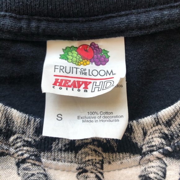 Vintage 90s Full Print Warrior Chief Skull T-Shirt - Picture 5 of 7